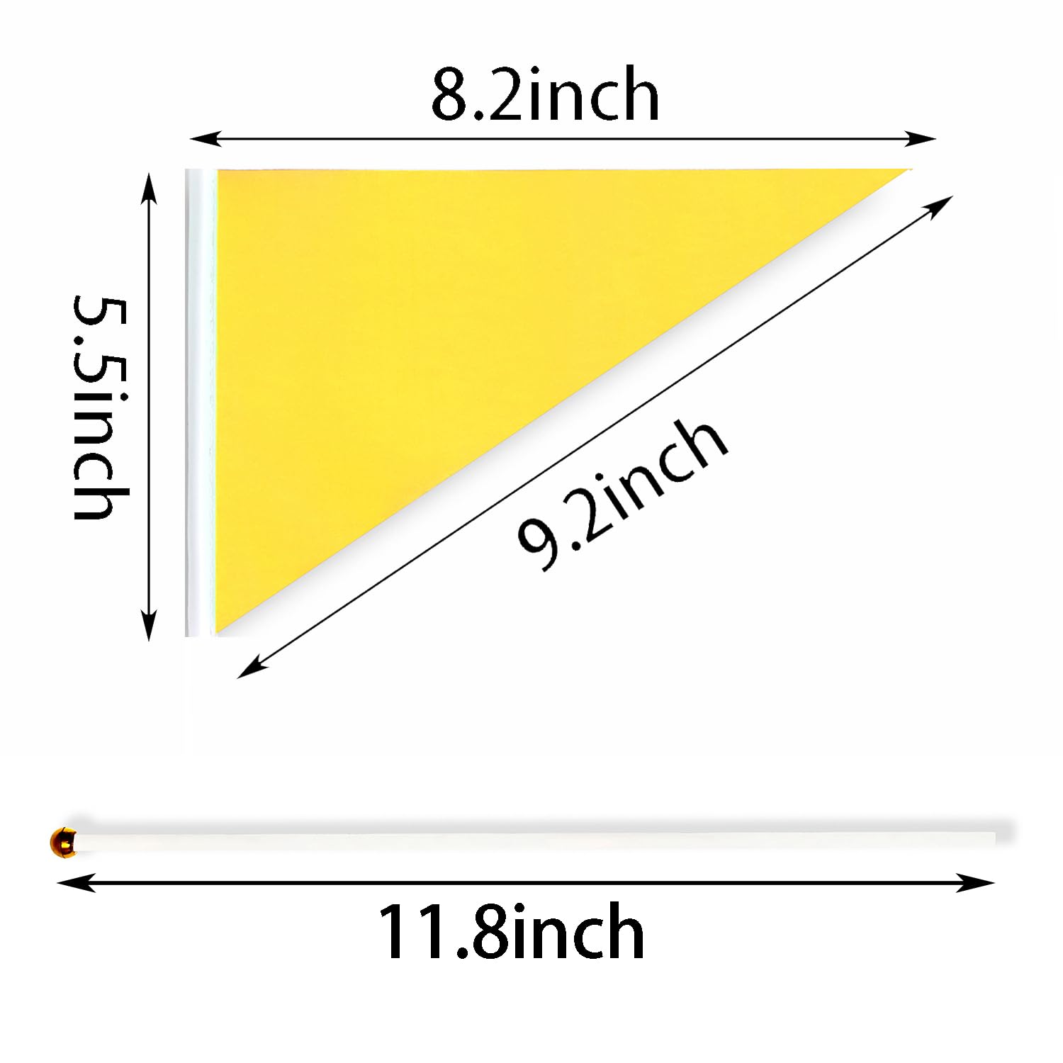 ZXvZYT 25pack Color Triangle Flag (Yellow) : Amazon.sg: Garden